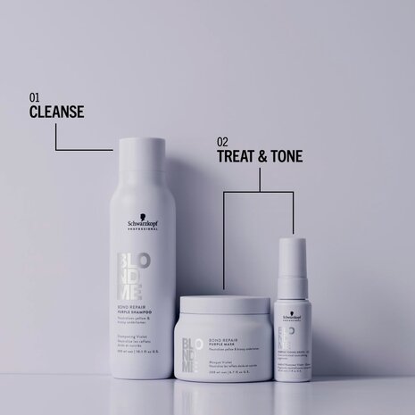 Schwarzkopf BlondMe Bond Repair Purple Mask