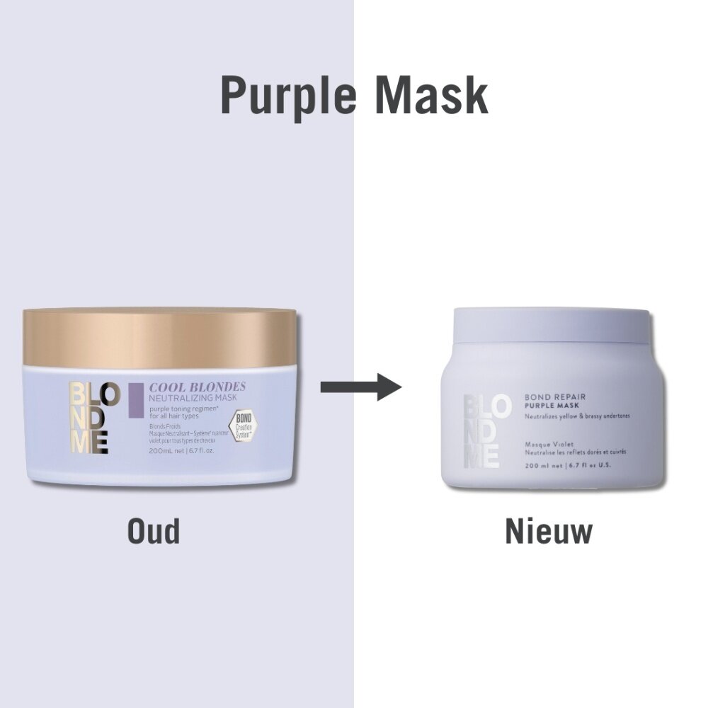 Schwarzkopf BlondMe Bond Repair Purple Mask