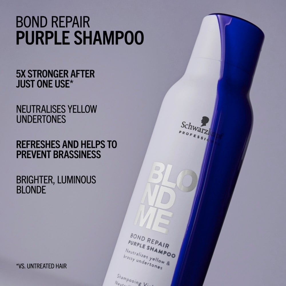 Schwarzkopf BlondMe Bond Repair Purple Shampoo Schwarzkopf BlondMe Bond Repair Purple Shampoo