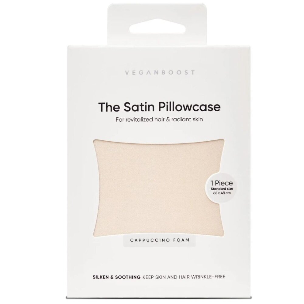 Veganboost The Satin Pillowcase Cappucino Foam