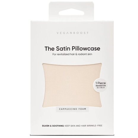 Veganboost The Satin Pillowcase Cappucino Foam
