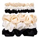 Veganboost Satin Scrunchies 3 small 3 big - 6pcs