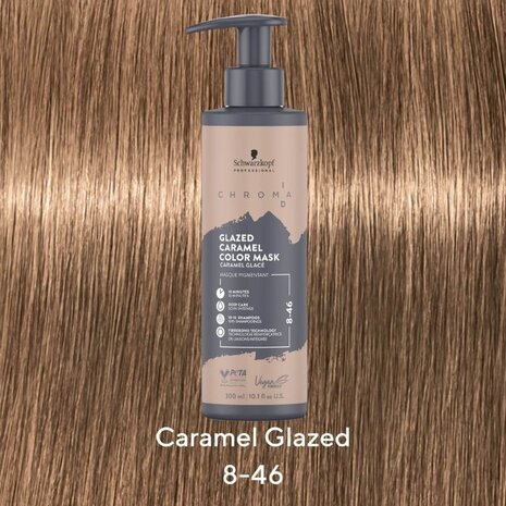 Schwarzkopf Chroma ID 8-46 Glazed Caramel Color Mask - 300ml