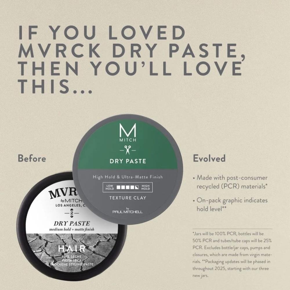 Paul Mitchell MITCH Dry Paste Texture Clay High Hold & Ultra-Matte -  85g