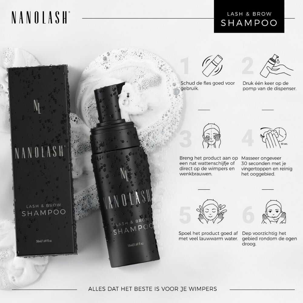 Nanolash Lash & Brow Shampoo - 50ml