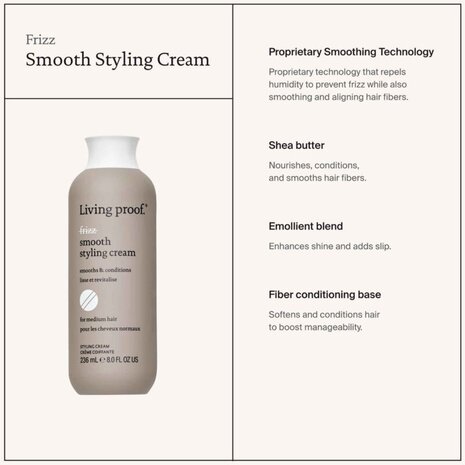 No Frizz Smooth Styling Cream - 236ml