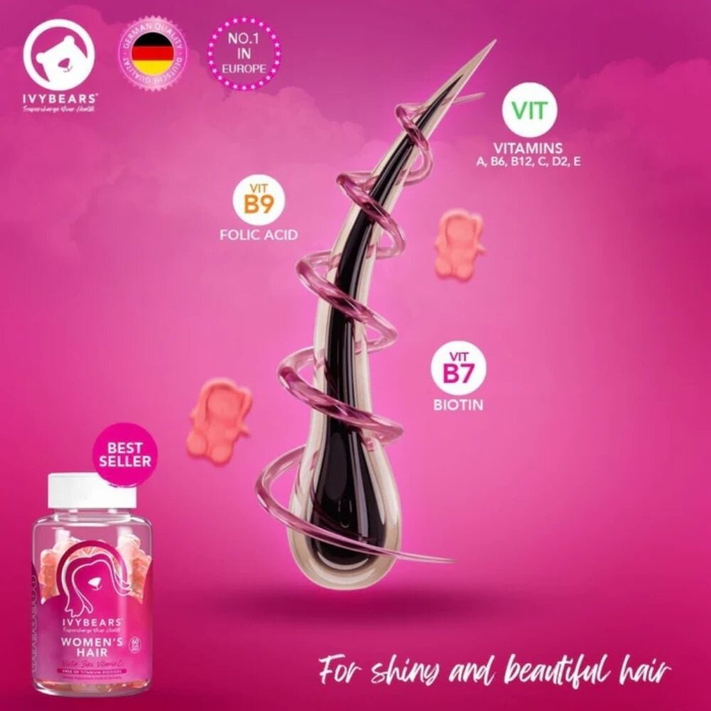 Hair Vitamins voor Vrouwen - 60st