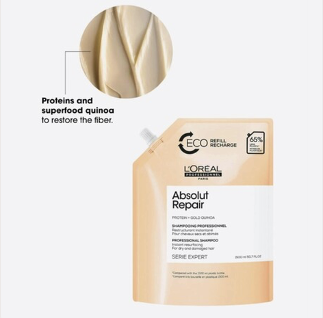 L'Oreal SE Absolut Repair Gold Quinoa Shampoo Refill