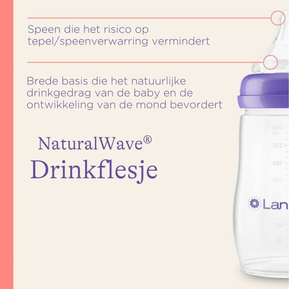 NaturalWave Glazen Babyfles - 240ml