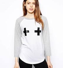 Baseball Top with cross