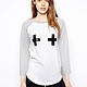 Baseball Top with cross