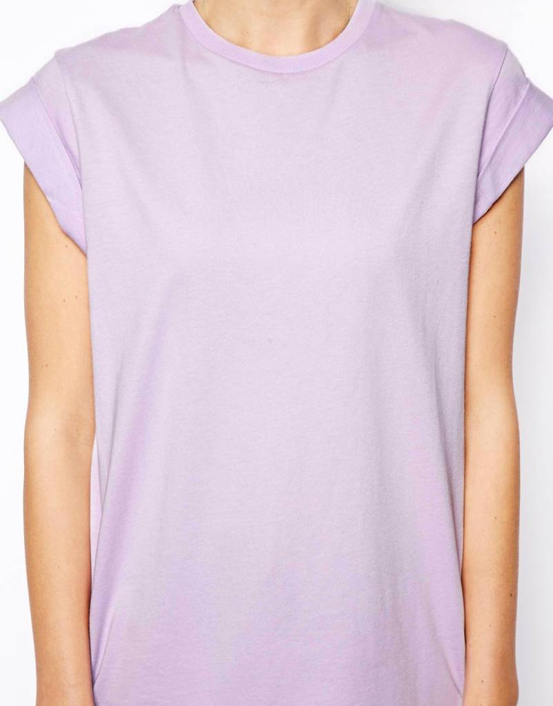 Top mit aufgerollten