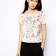 T-shirt with flower print