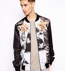 Bomber jacket with print