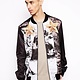 Bomber jacket with print