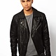 Leather biker jacket