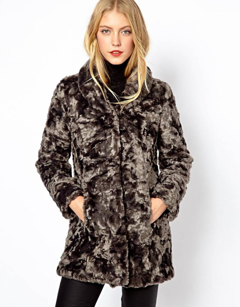 Imitation fur coat