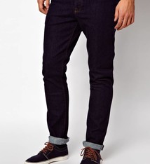 Indigo skinny jeans