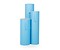 Kadopapier Wit gestreept  125 meter uni Blauw