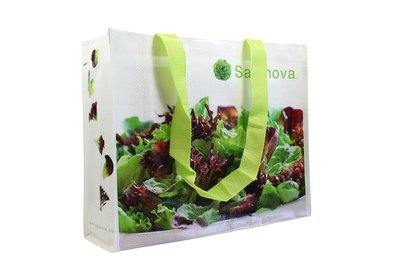 Gerecycled plastic draagtas bedrukken