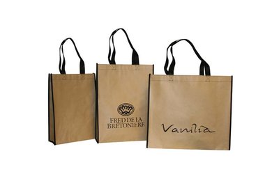 Bruin Kraft met Non Woven Eco bags bedrukken