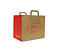 Papieren lus draagtas take away bag Enjoy