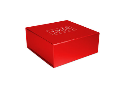 Luxe magneetdozen XMAS rood