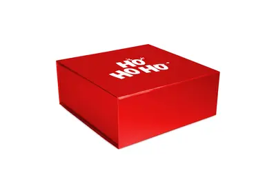 Luxe magneetdozen Ho Ho Ho Rood