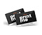 PVC giftcards glans laminaat - Wit bedrukt met u logo vanaf 100 stuks