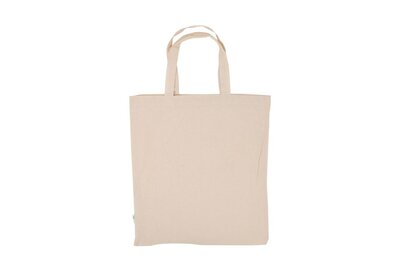 Katoenen Ecru Fairtrade  Draagtassen Korte lussen
