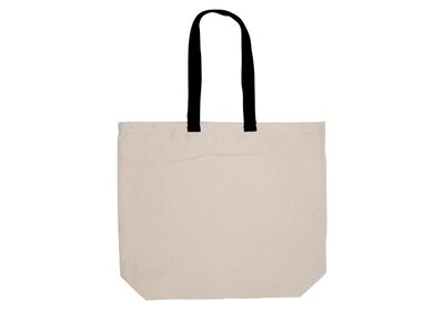 Canvas Ecru beach draagtassen