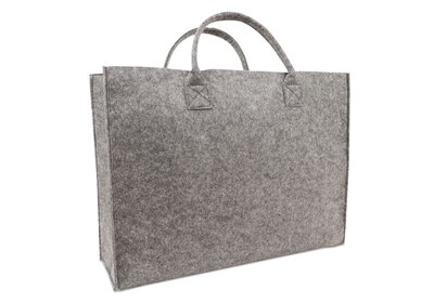 Vilt Luxe Shopper Donkergrijs