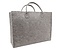 Vilt Luxe Shopper Donkergrijs