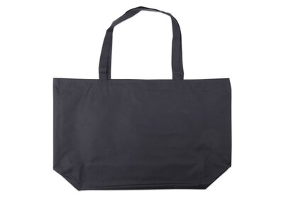 Nylon Shopping Bag zwart  verpakt á 25 stuks