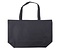Nylon Shopping Bag zwart  verpakt á 25 stuks