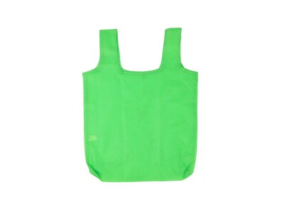Polyester Shop-in-Bag Groen met opbergzakje