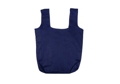 Polyester Shop-in-Bag Donkerblauw met opbergzakje