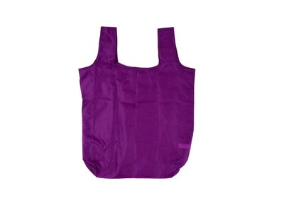 Polyester Shop-in-Bag Paars met opbergzakje