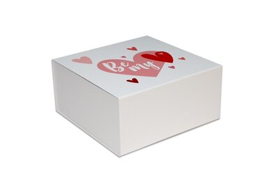 Luxe magneet doos Wit - Be My Valentine