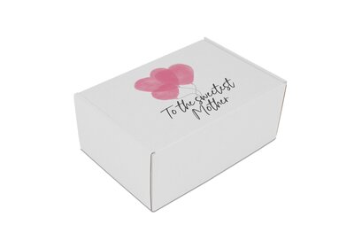 Verzenddoos  Enkel laags golfkarton Wit - To the sweetest Mother -