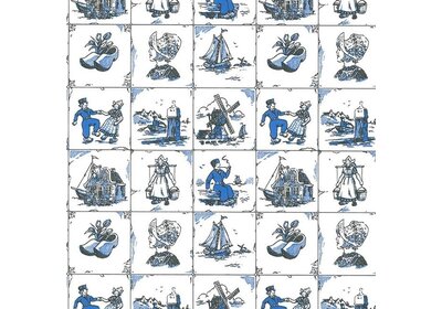 Kadopapier  Oud Hollands dessin op rol á 200 meter