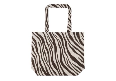 Katoenen Zebra tote Bags verpakt 25 stuks