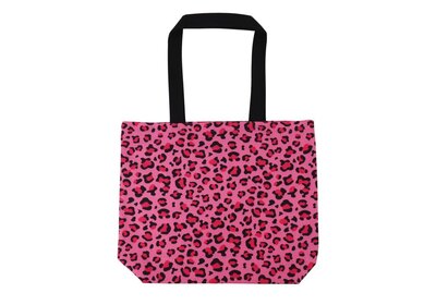 Katoenen Panter tote Bags verpakt 25 stuks