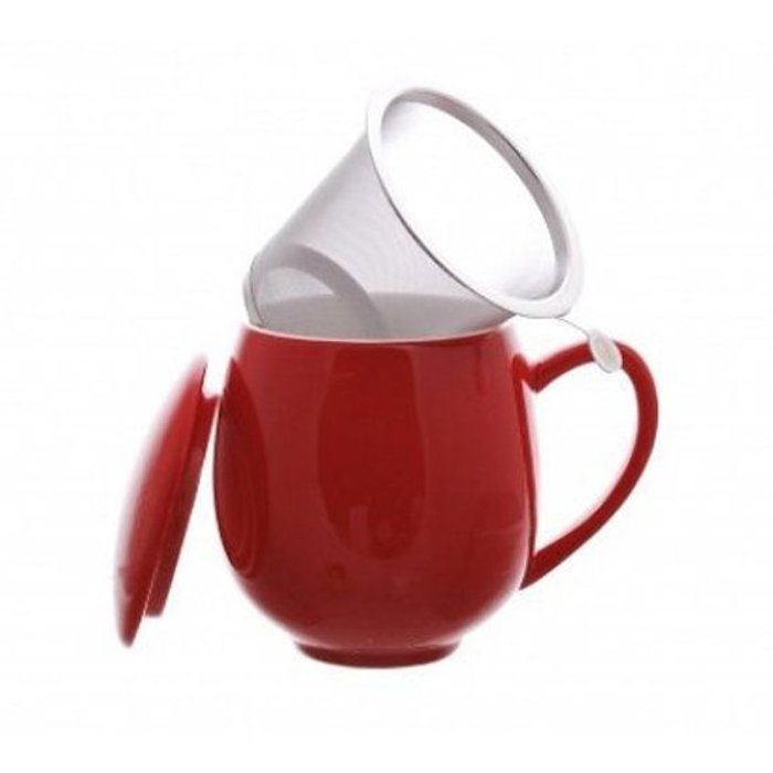 rotatie Dagelijks Meerdere Theebeker met filter - Rood - Coffee and Tea Brokers