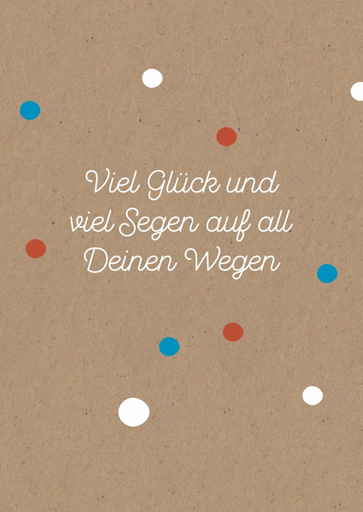 Postkarte - Viel Glück und viel Segen - nobis design ...