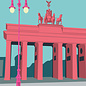 bv014 | bon voyage | Brandenburger Tor, Berlin - Postkarte A6