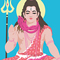 ha018 | happiness | Shiva - Postkarte A6
