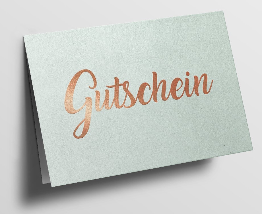 Pu084 Klappkarte Gutschein Ivory