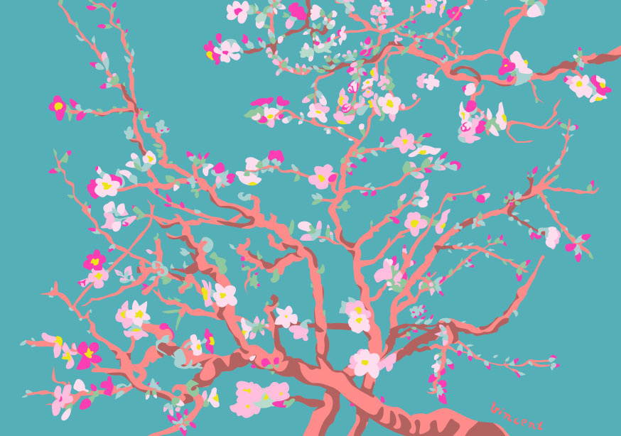 Mu004 Postkarte Vincent Van Gogh Almond Blossom Nobis Design Postkarten Und Mehr
