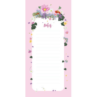 mi500 | m-illu |Blüten rosa - Notizblock Lang Din (9,7 x 21 cm)